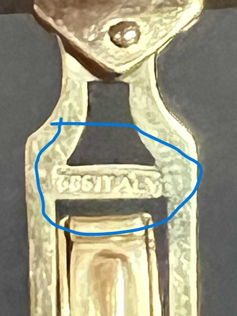 Vintage 14K Italian Cufflinks - Picture 5 of 6